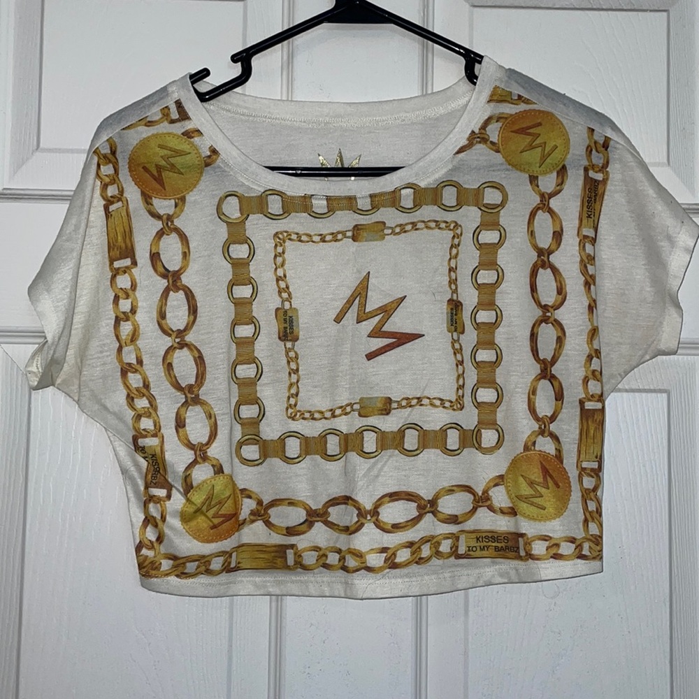 Nicki Minaj chain crop top. Size S.